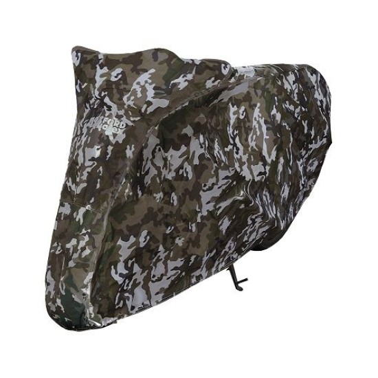Husa moto Oxford Aquatex Camo, impermeabila, negru/gri marime M
