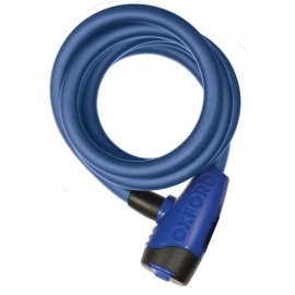 Cablu antifurt Oxford Blue, 12mm x 1800mm