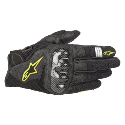 Manusi touring moto Alpinestars Smx-1 V2, negru/fluo/galben, marime L