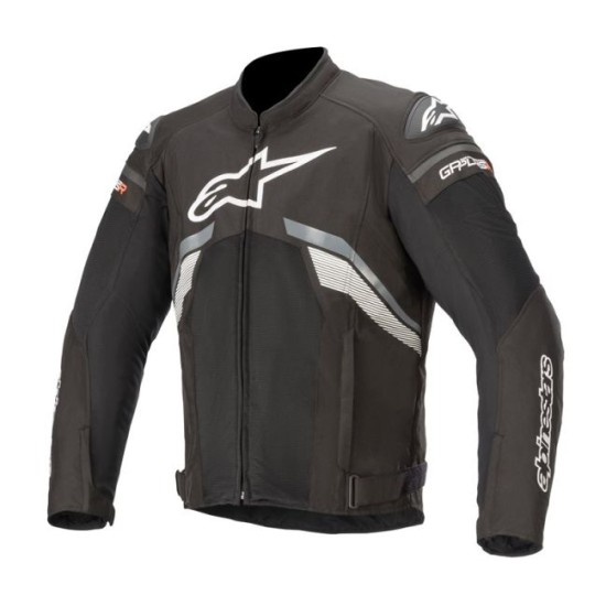 Geaca textil moto Alpinestars T-Gp Plus R V3 Air, negru/gri/alb, marime S