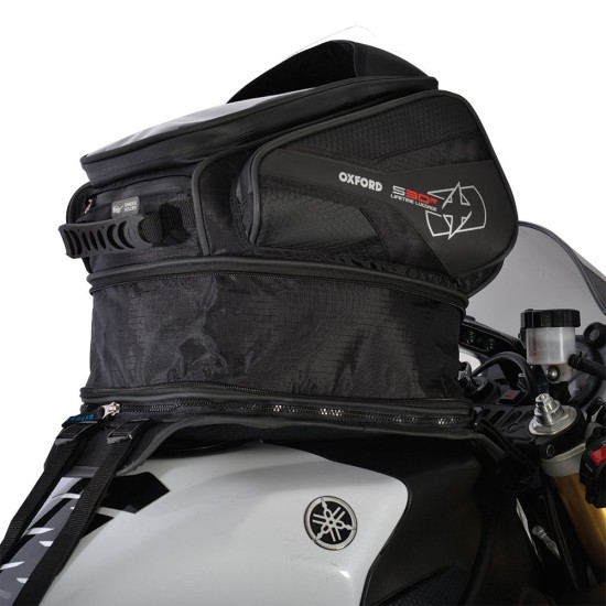 Geanta magnetica rezervor moto Oxford S30R, negru, 30L