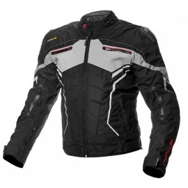 Geaca moto textil Adrenaline Scorpio, negru/gri, marime XL