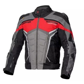 Geaca moto textil Adrenaline Scorpio, negru/rosu/gri, marime XL