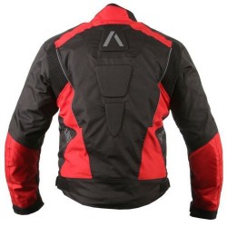 Geaca moto textil Adrenaline Hercules, negru/rosu, marime 2XL