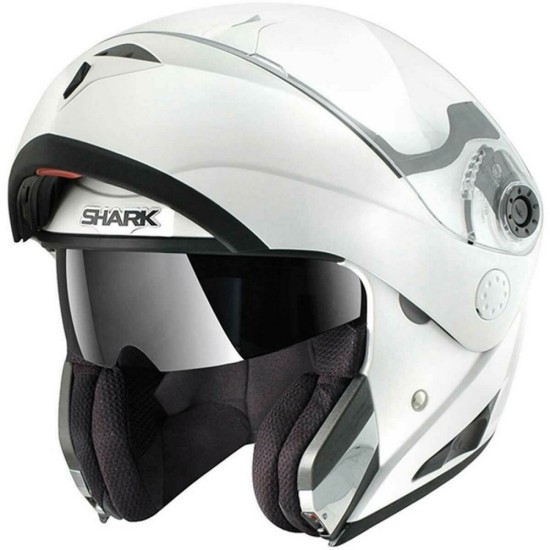 Casca flip-up Shark Openline Prime, alb, marime L