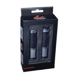 Set 2 mansoane universale moto, F1, negru/argintiu