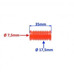 Protectie pedala schimbator moto Yamaha YZF, MT-07, FZ07, XJ6, XJ6N, FZ6, FZ6R, rosu