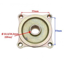Butuc roata spate atv 110-150-200cc, ax 24mm, 23 dinti, inaltime 35mm