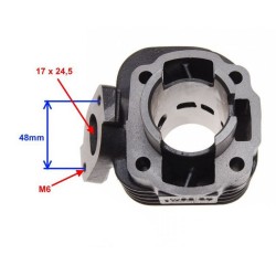 Set motor Minarelli Aprilia-Yamaha-Malaguti orizontal, racire aer 50cc