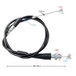 Cablu acceleratie cross 250