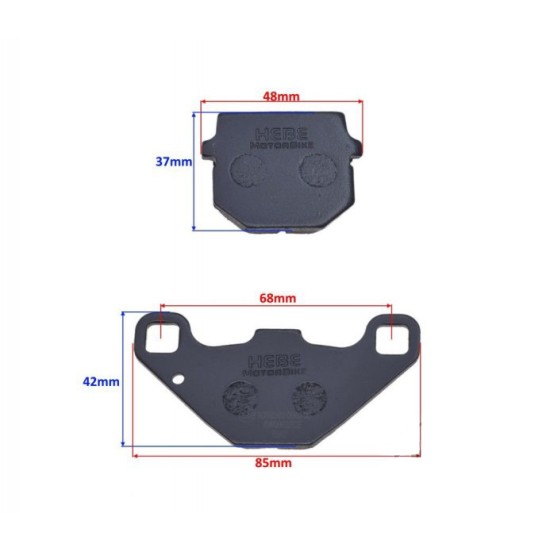Set placute frana Keeway Hurricane ECE R90 FA83