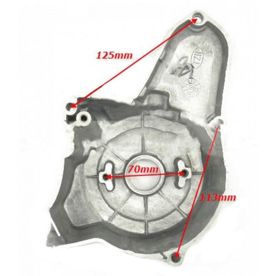 Capac motor stanga 110-125cc 2 bobine