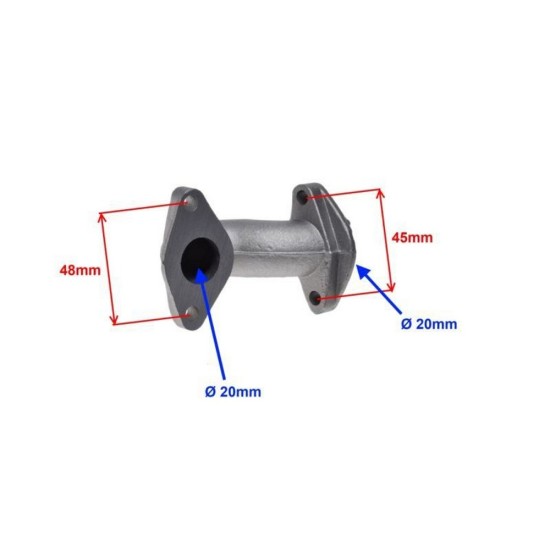 Cot carburator/admisie atv 110, diametru 20mm