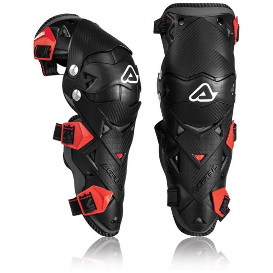 Set protectii genunchi Acerbis Impact Evo 3.0 negru/rosu