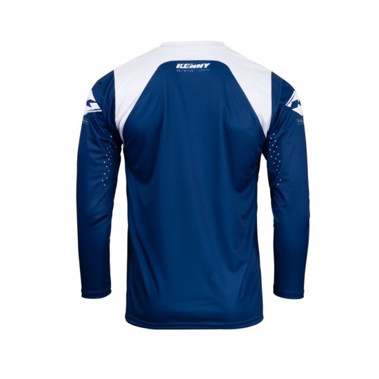 Tricou cross/enduro Kenny Racing albastru/alb marime M