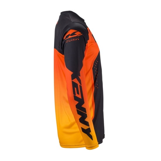 Tricou cross/enduro Kenny Racing Track Focus portocaliu/negru marime S