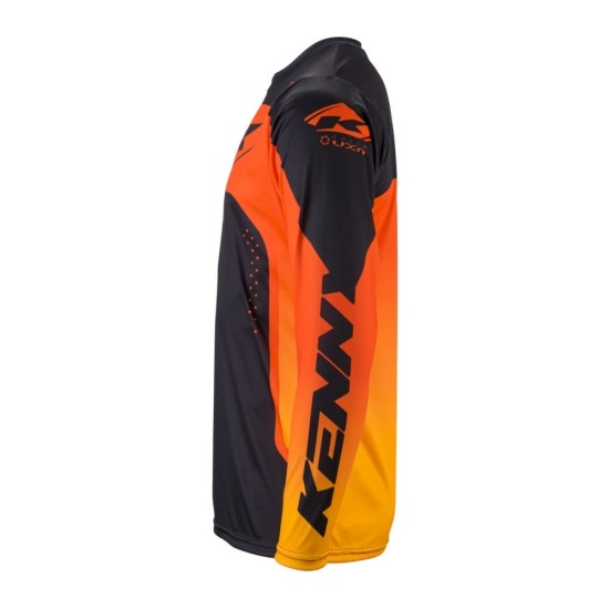 Tricou cross/enduro Kenny Racing Track Focus portocaliu/negru marime M