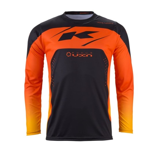 Tricou cross/enduro Kenny Racing Track Focus portocaliu/negru marime M