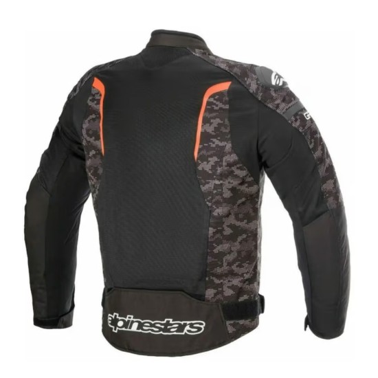 Geaca textil moto Alpinestars T-Gp Plus R V3, negru/camo/fluo/rosu, marime S