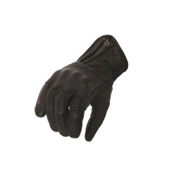 Manusi moto dame piele Adrenaline Orchid, negru/roz, marime XS