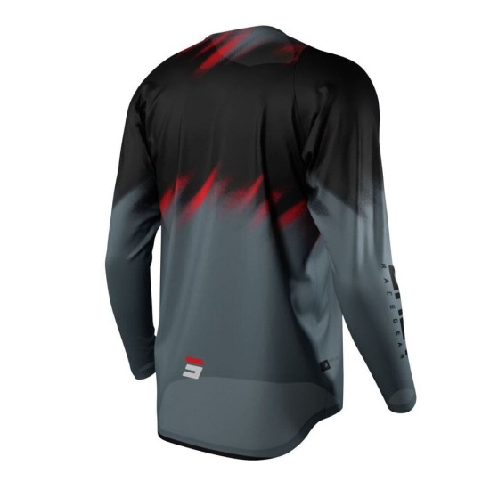 Tricou cross/enduro Shot Racing Devo Versus gri/negru/rosu marime L