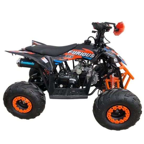 Atv 125cc NCX Furious Six Sport 6 4T benzina negru/portocaliu