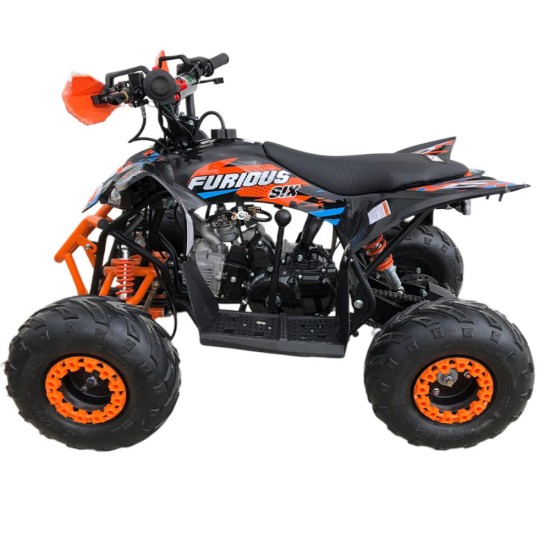 Atv 125cc NCX Furious Six Sport 6 4T benzina negru/portocaliu