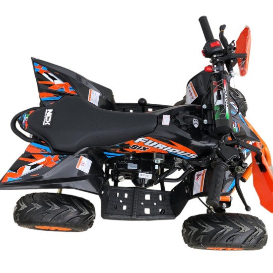 Atv 125cc NCX Furious Six Sport 6 4T benzina negru/portocaliu
