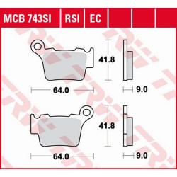 Placute frana TRW MCB743SI