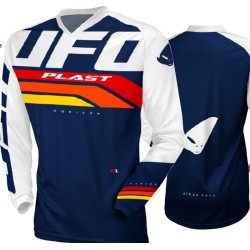Tricou cross/enduro Ufo Horizon albastru/alb marime 3XL