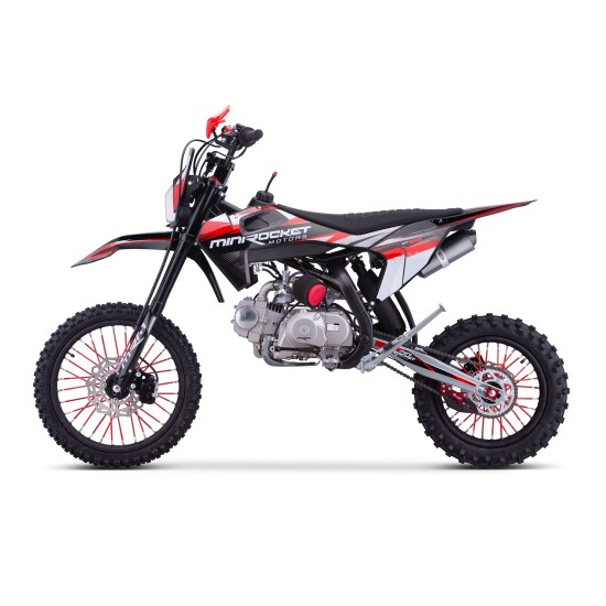 Motocicleta cross 125cc Mini Rocket DT 17/14" 4T benzina negru