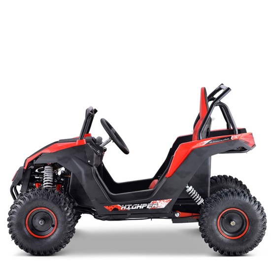 Buggy electric copii Eco Mini UTV 1200W 48V rosu