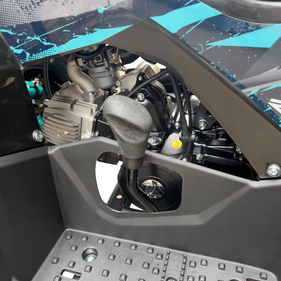 Atv 125cc Mini Rocket Hunter II 8" semi-automat 4T benzina albastru