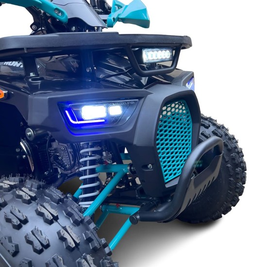 Atv 125cc Mini Rocket Hunter II 8" semi-automat 4T benzina albastru