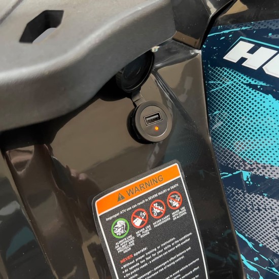 Atv 125cc Mini Rocket Hunter II 8" semi-automat 4T benzina albastru