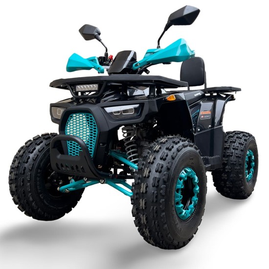 Atv 125cc Mini Rocket Hunter II 8" semi-automat 4T benzina albastru