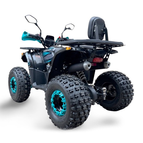 Atv 125cc Mini Rocket Hunter II 8" semi-automat 4T benzina albastru