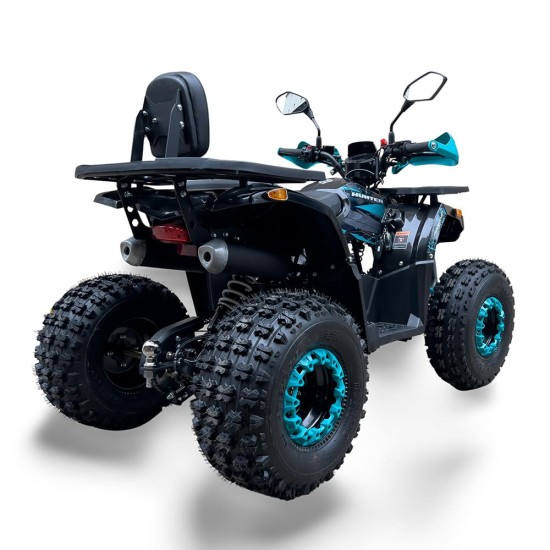 Atv 125cc Mini Rocket Hunter II 8" semi-automat 4T benzina albastru