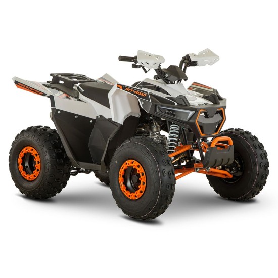 Atv 125cc Mini Rocket Panther 8" semi-automat 4T benzina alb