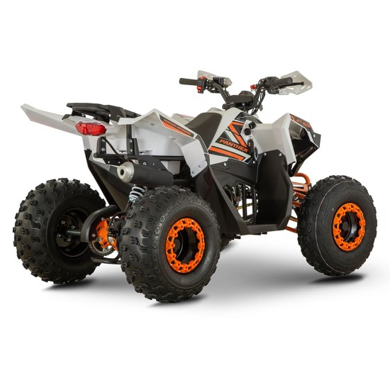 Atv 125cc Mini Rocket Panther 8" semi-automat 4T benzina alb