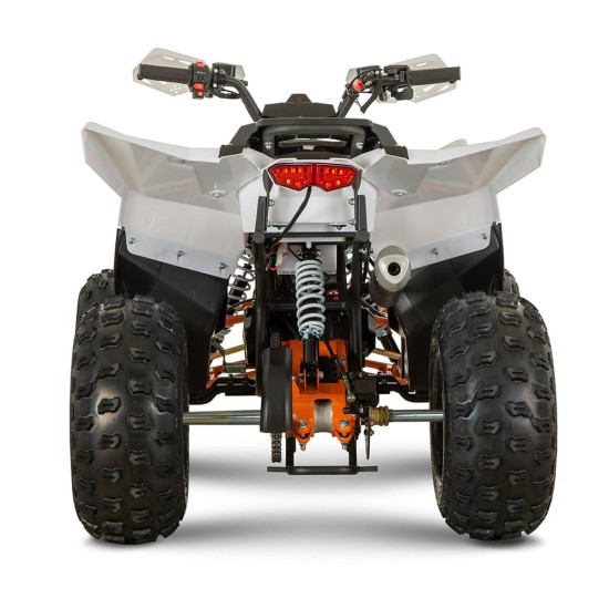 Atv 125cc Mini Rocket Panther 8" semi-automat 4T benzina alb