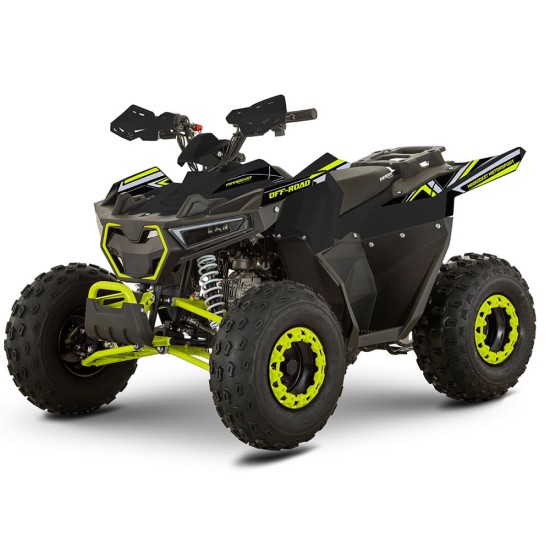 Atv 125cc Mini Rocket Panther 8" semi-automat 4T benzina negru