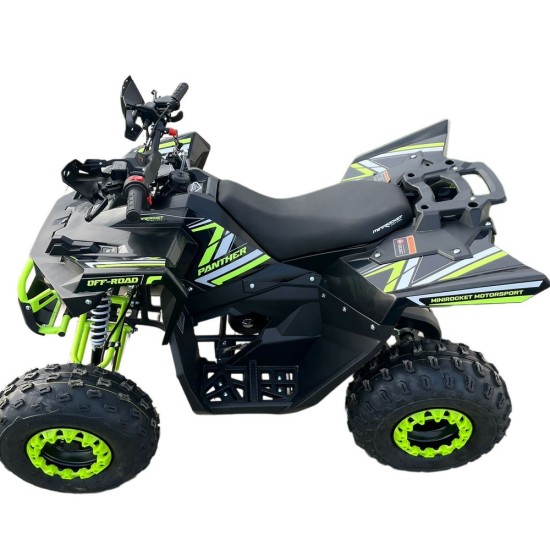 Atv 125cc Mini Rocket Panther 8" semi-automat 4T benzina negru