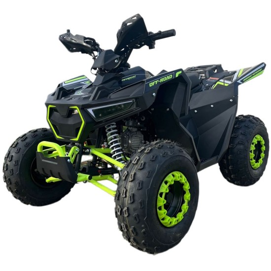 Atv 125cc Mini Rocket Panther 8" semi-automat 4T benzina negru