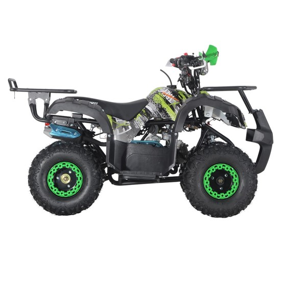 Atv copii 125cc Mini Rocket Toronto 7" automat 4T benzina verde graffiti