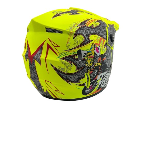 Casca cross/atv copii Mejia galben/gri mat marime L