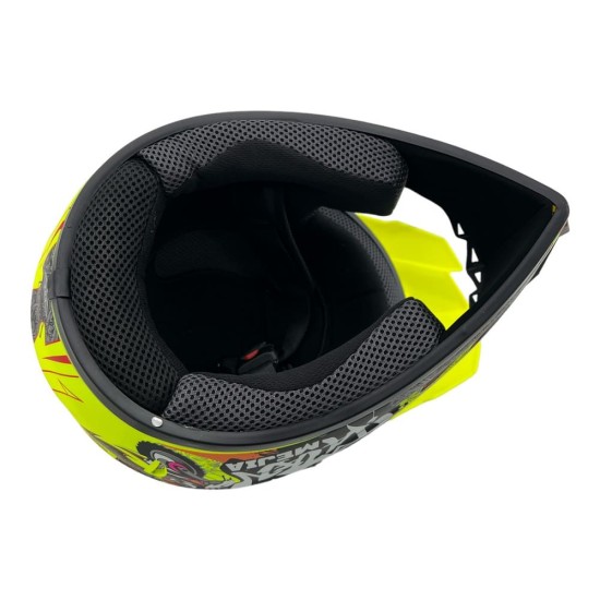 Casca cross/atv copii Mejia galben/gri mat marime L