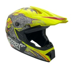 Casca cross/atv copii Mejia galben/gri marime XL