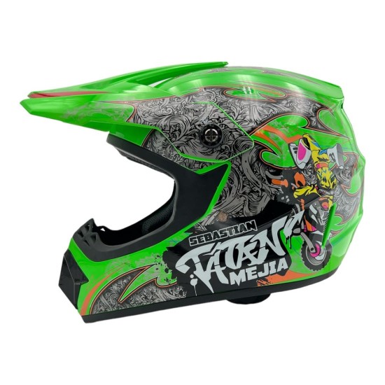 Casca cross/atv copii Mejia verde deschis, marime XL