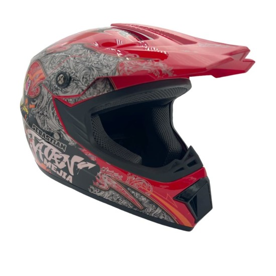 Casca cross/atv copii Mejia rosu/gri marime XL